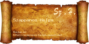 Szappanos Helga névjegykártya